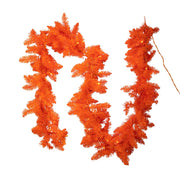 Kurt Adler 9 Foot Pre-Lit Orange Garland