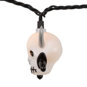 Kurt Adler UL 10-Light Skull with Silver Sword Light Set