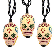 Kurt Adler UL 10-Light Day Of The Dead Skull Light Set