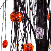Kurt Adler 6 Foot Willow Tree with 320 Purple and Orange Fairy Lights