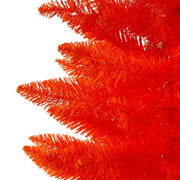 Kurt Adler 4.5 Foot Orange Potted Tree