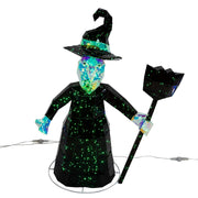Kurt Adler Pre-lit Holographic Witch and Two Ghosts, 3-Piece Set