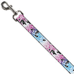 Dog Leash - Leopard White/Pinks/Blues/Black