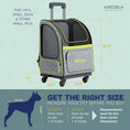 Load image into Gallery viewer, Hybrid Adventurer Pet Backpack with Removable Wheels and Telescopic Handle
