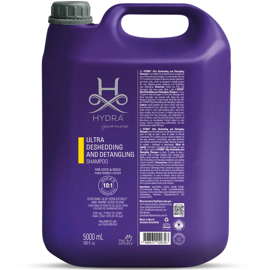 Pet Ultra Deshedding and Detangling Shampoo 1.3 Gallon by Hydra