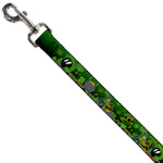 Dog Leash - Marvin the Martian & K-9 Poses/Clovers Greens