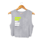 Fitness Goals Crop Top | Gift for Dog Lovers & Dog Owners