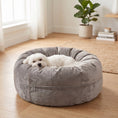 Load image into Gallery viewer, 24 Inch Elevated Bolster Dog Bed - Plush Fur
