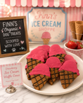 Load image into Gallery viewer, Ice Cream Organic Dog Cookies
