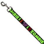 Dog Leash - I Heart Zombies