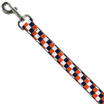 Dog Leash - Checker Navy/Orange/White
