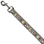 Dog Leash - Pin Up Girl Poses Stripe Black/White