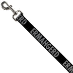 Dog Leash - ERMAHGERD! Black/Gray