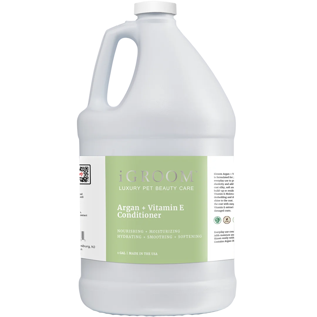 Argan and Vitamin E Conditioner Gallon by iGroom professional dog grooming tool Southlake Paws