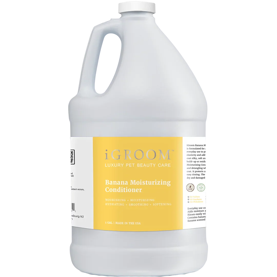 Banana Moisturizing Conditioner Gallon by iGroom professional dog grooming tool Southlake Paws
