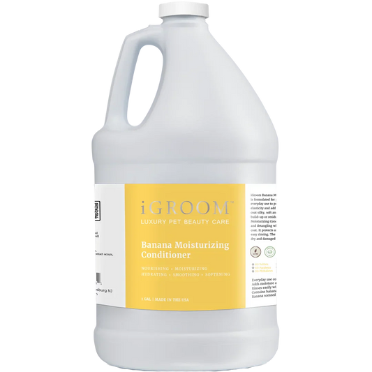 Banana Moisturizing Conditioner Gallon by iGroom professional dog grooming tool Southlake Paws