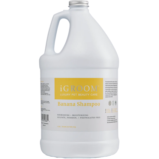 Banana Shampoo Gallon by iGroom professional dog grooming tool Southlake Paws
