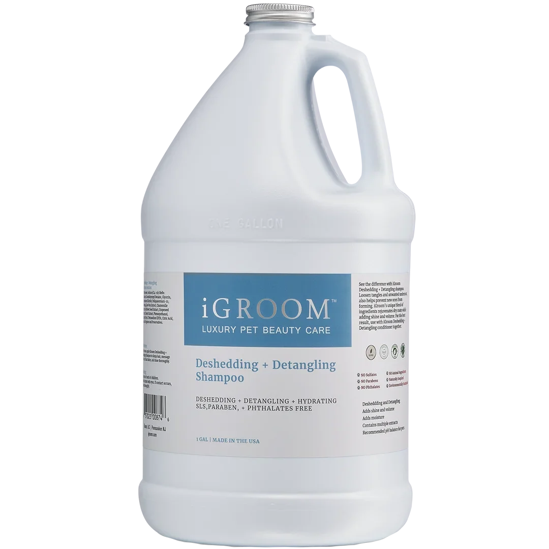 Dog Deshedding and Detangling Shampoo Gallon by iGroom