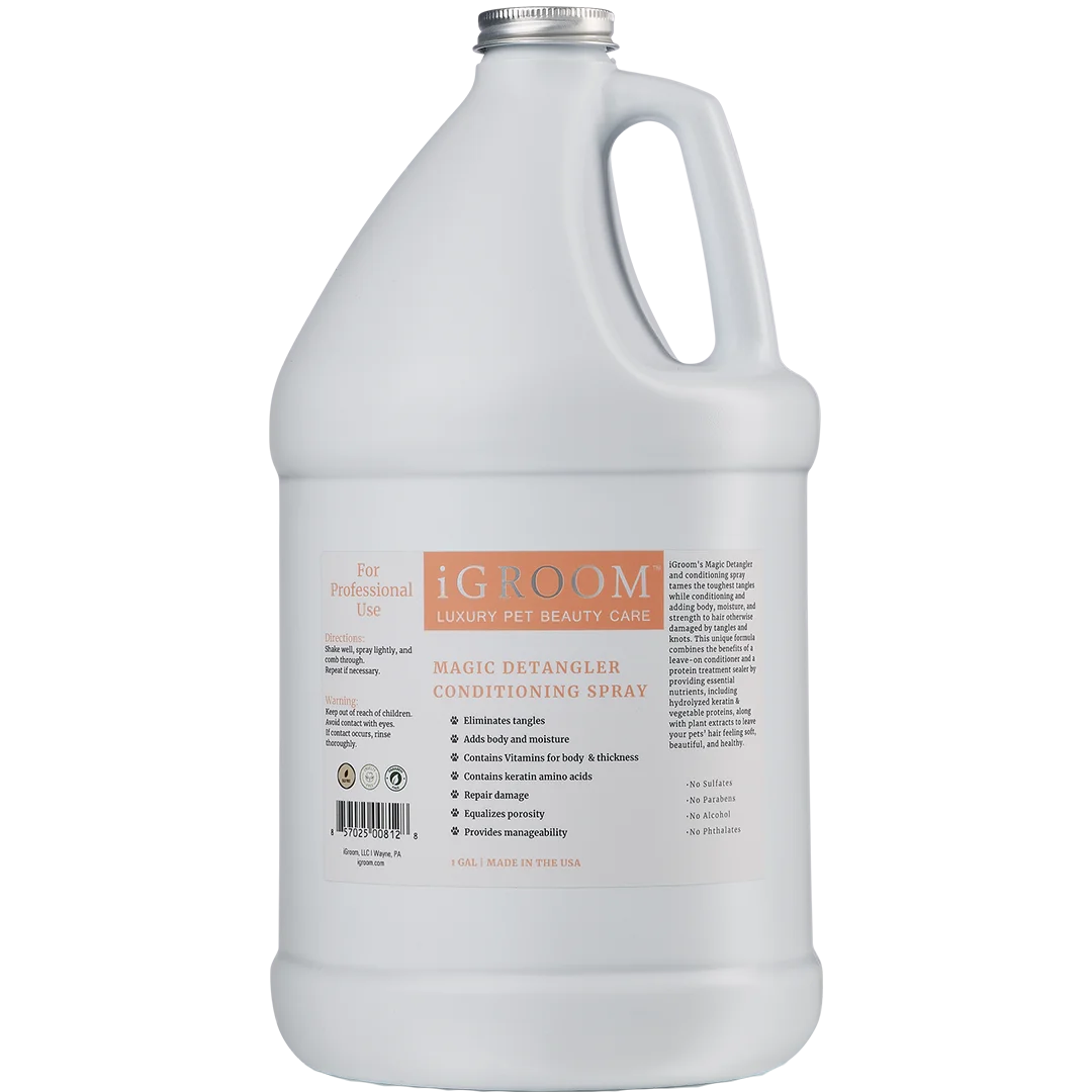 Pet Magic Detangling Spray with Fragrance Gallon by iGroom