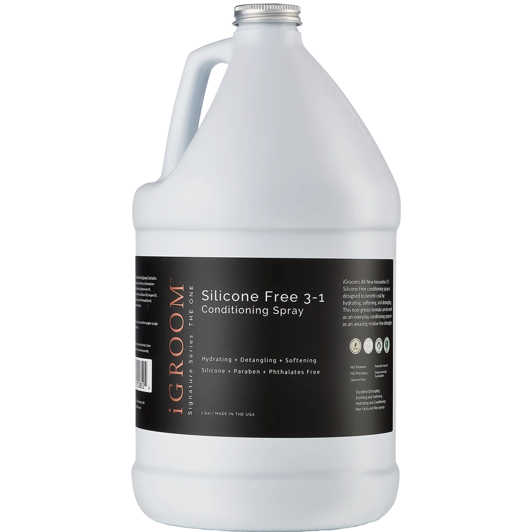 Dog Silicone Free 3-1 Conditioning/Detangling Spray Gallon by iGroom