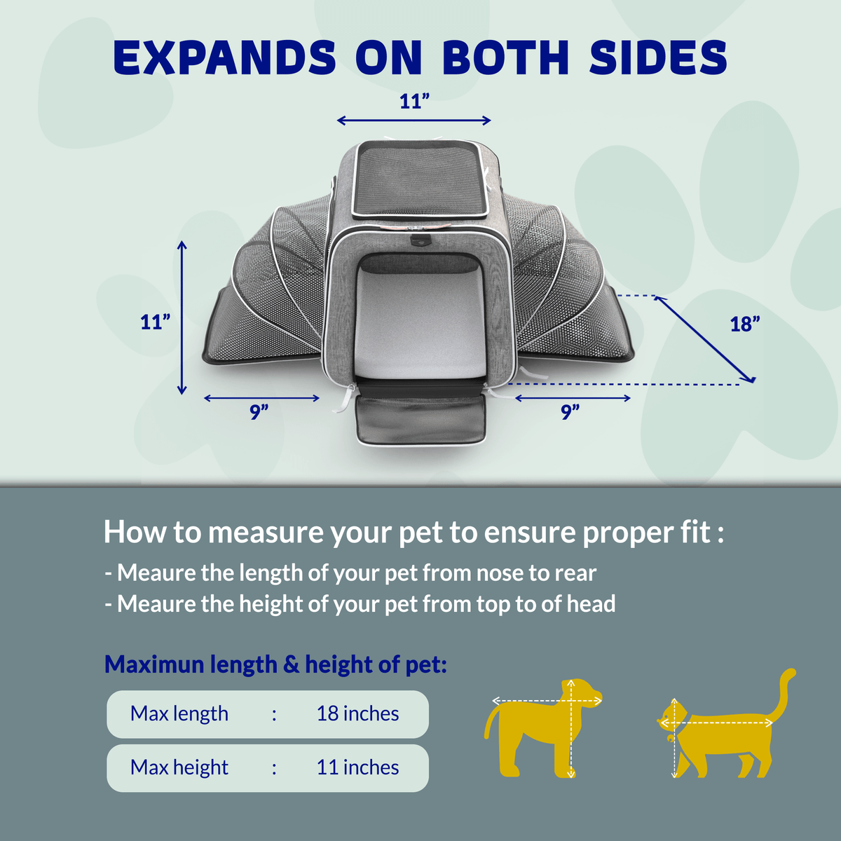Katziela Rolling Rover Airline Compliant Expandable Wheeled Pet Carrier