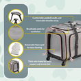 Load image into Gallery viewer, Katziela Rolling Rover Airline Compliant Expandable Wheeled Pet Carrier
