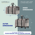 Load image into Gallery viewer, Katziela Rolling Rover Airline Compliant Expandable Wheeled Pet Carrier
