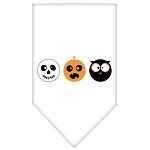 Halloween Pet and Dog Bandana Screen Printed, "The Spook Trio"