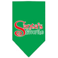Load image into Gallery viewer, Christmas Pet and Dog Bandana Screen Printed, "Santa's Favorite"
