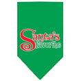 Load image into Gallery viewer, Christmas Pet and Dog Bandana Screen Printed, "Santa's Favorite"
