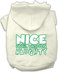 Load image into Gallery viewer, Christmas Pet Hoodie "Nice Until Proven Naughty"

