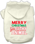 Load image into Gallery viewer, Christmas Pet Hoodie "Merry Christmas Ya Filthy Animal"

