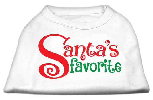 Christmas Pet Dog & Cat Shirt Screen Printed, "Santa's Favorite"
