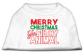 Load image into Gallery viewer, Christmas Pet Dog & Cat Shirt, "Merry Christmas Ya Filthy Animal"
