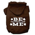 Load image into Gallery viewer, Thanksgiving Pet Dog & Cat Hoodie Screen Printed, "Be Thankful for Me"
