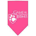 Load image into Gallery viewer, Pet and Dog Bandana Screen Printed, "Game of Bones"
