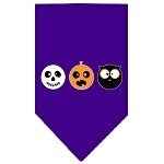 Halloween Pet and Dog Bandana Screen Printed, "The Spook Trio"