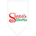 Load image into Gallery viewer, Christmas Pet and Dog Bandana Screen Printed, "Santa's Favorite"
