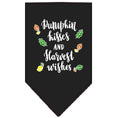 Load image into Gallery viewer, Dog Bandana Screen Printed,  "Pumpkin Kisses & Harvest Wishes"
