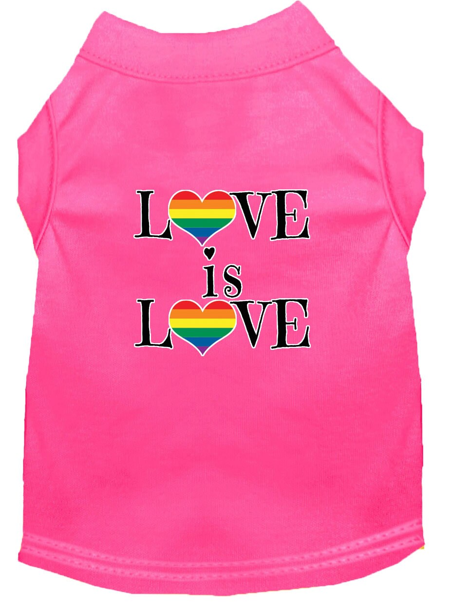 Pet Shirt "Love Is Love"