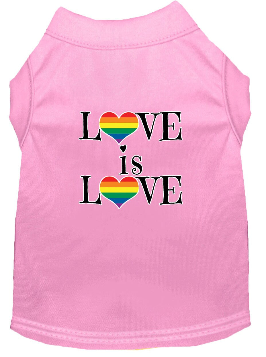 Pet Shirt "Love Is Love"