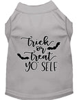 Load image into Gallery viewer, Halloween Pet Dog & Cat Shirt Screen Printed, "Trick Or Treat Yo' Self"

