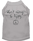 Load image into Gallery viewer, Pet Dog & Cat Shirt Screen Printed, "Don't Worry, Be Hippy"
