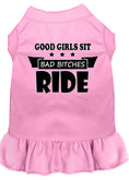 Load image into Gallery viewer, Pet Dress "Good Girls Sit, Bad Bitches Ride"
