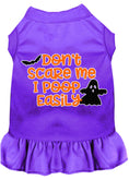 Load image into Gallery viewer, Halloween Pet Dress "Don't Scare Me, I Poop Easily"
