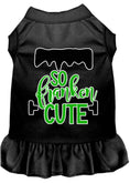 Load image into Gallery viewer, Halloween Pet Dress Screen Printed, "So Franken Cute"
