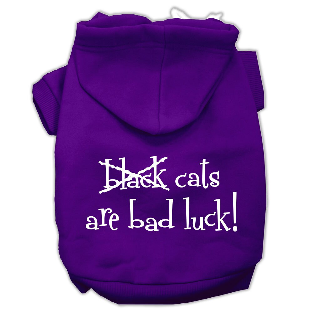 Halloween Pet Hoodie "Black Cats Are Bad Luck"