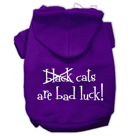 Halloween Pet Hoodie "Black Cats Are Bad Luck"