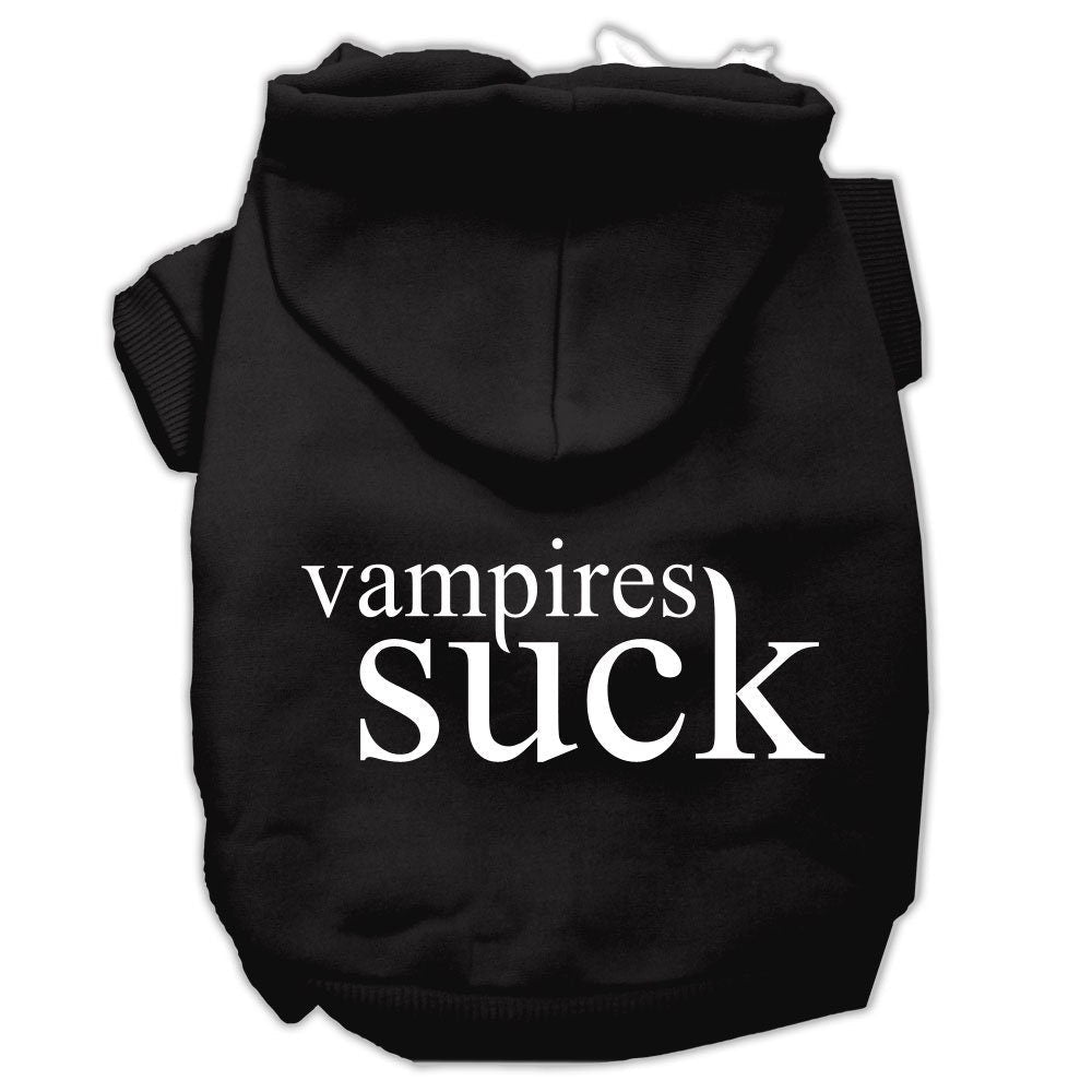 Halloween Pet Hoodie Screen Printed, "Vampires Suck"