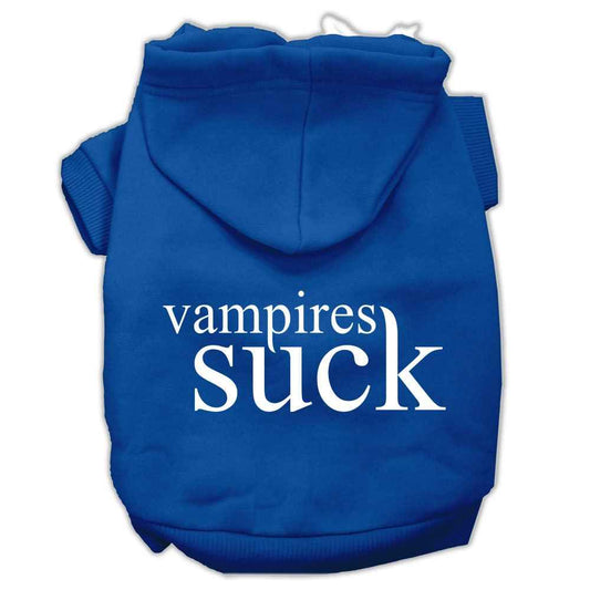 Halloween Pet Hoodie Screen Printed, "Vampires Suck"